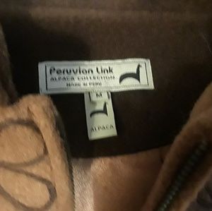 Peruvian Link alpaca collection 2 tone brown jacke